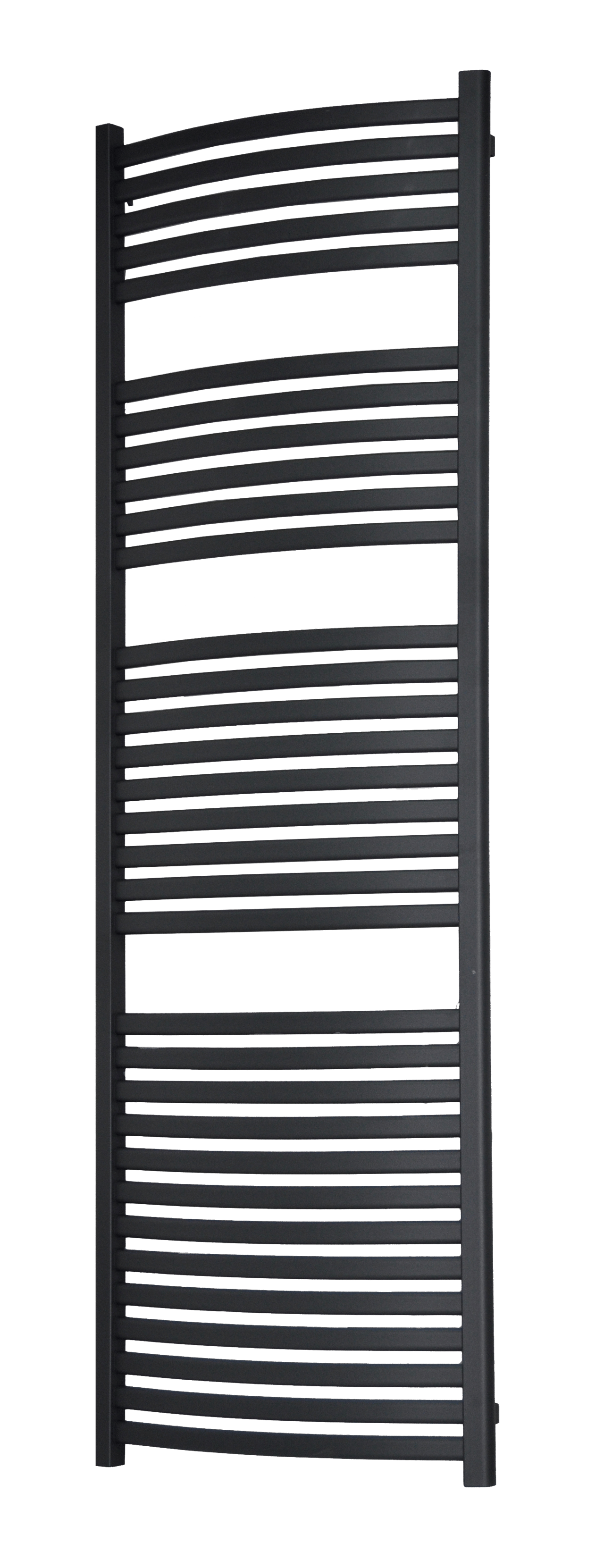 Vipera Kanza Rx enkele handdoekradiator 60 x 180 cm elektrische verwarming antraciet grijs zijaansluiting 926W, weerstand inbegrepen