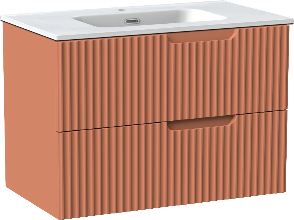 Linie Ribbo Badmöbel Set mit Baro Waschtisch