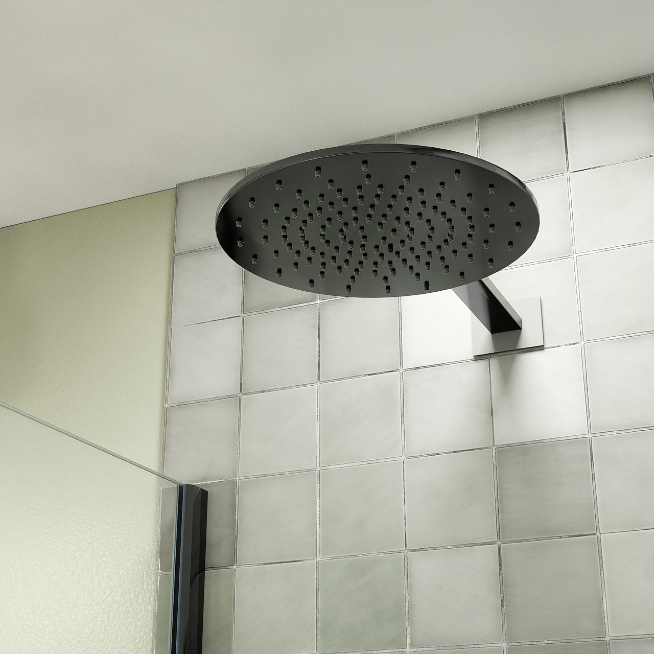 Blaufoss Raindream Regendusche Duschkopf: Rund, 30 cm, Chrom Glänzend