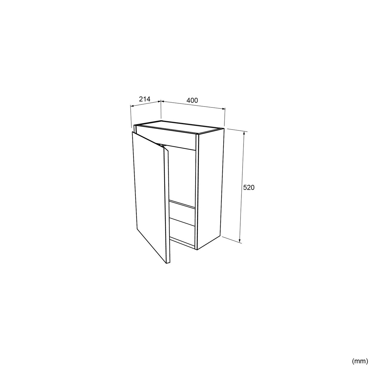 Linie Lado meuble wc suspendu 40 x 22 cm blanc brillant avec Baro lavabo en céramique blanc brillant