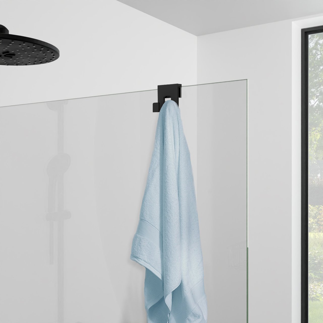 Luca Varess douchehaak mat zwart