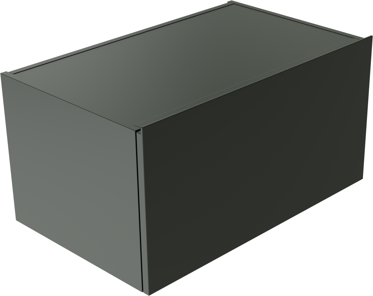 Balmani Studio meuble sous-vasque suspendu 90 x 50 cm noir mat 2 tiroirs