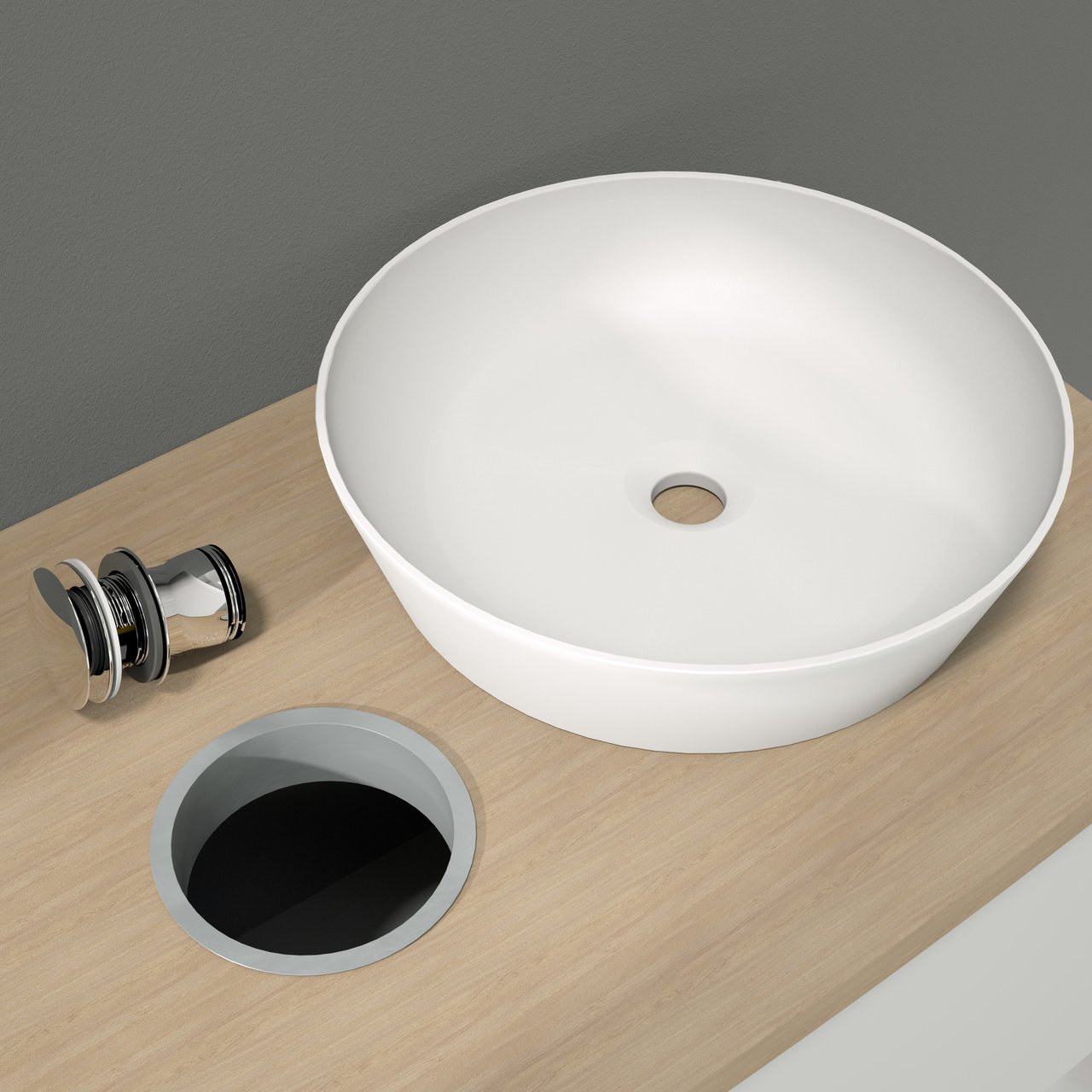 Santeg bague de finition gris Ø 133 mm