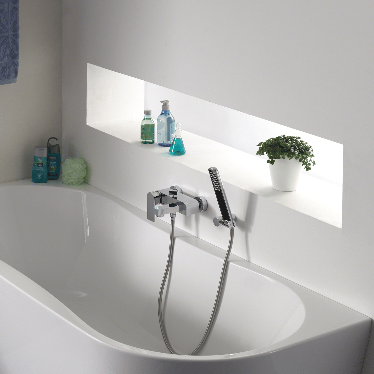 Blaufoss Ultima Badewannenarmatur: Chrom glänzend