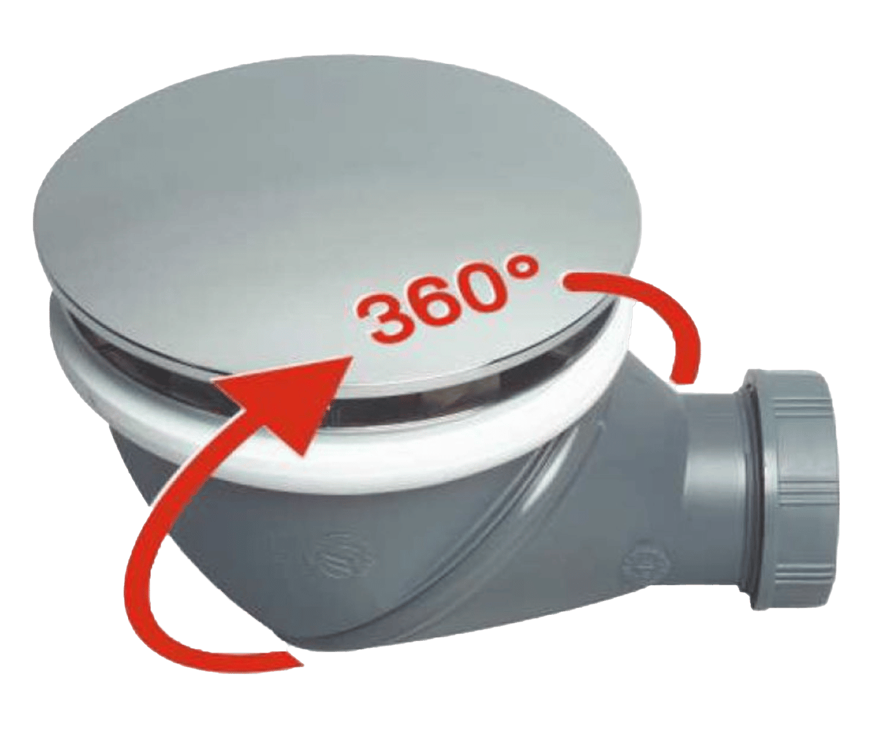 Wirquin James siphon de douche Ø 90 mm chrome