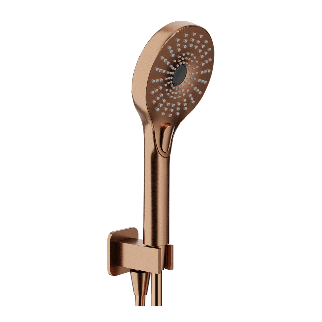 Blaufoss Onos Handbrause-Set: inkl. Schlauchanschluss: 3jet, Brushed Rosegold