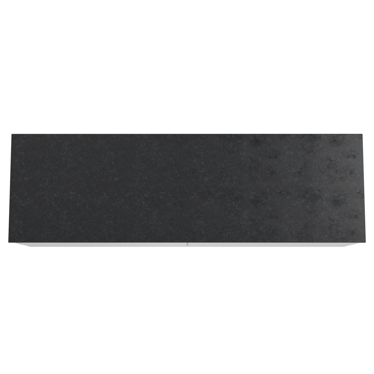 Balmani Mitra meuble salle de bains suspendu 180 x 55 cm blanc mat avec Stretto tablette simple ou double en granit noir