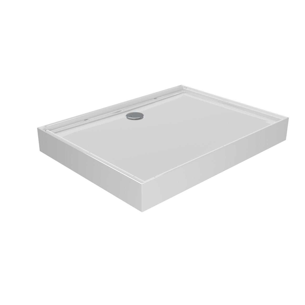 Luca Varess Talan Duschwanne: 90 x 120 cm, Acryl, Weiß Glänzend