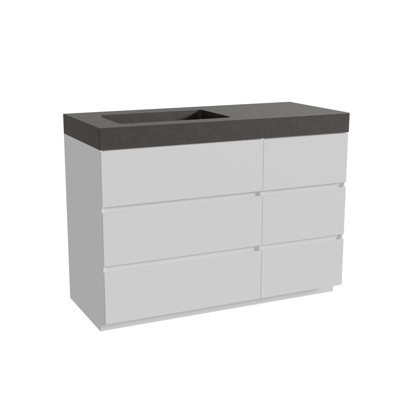 Storke Edge meuble salle de bains avec lavabo Scuro High