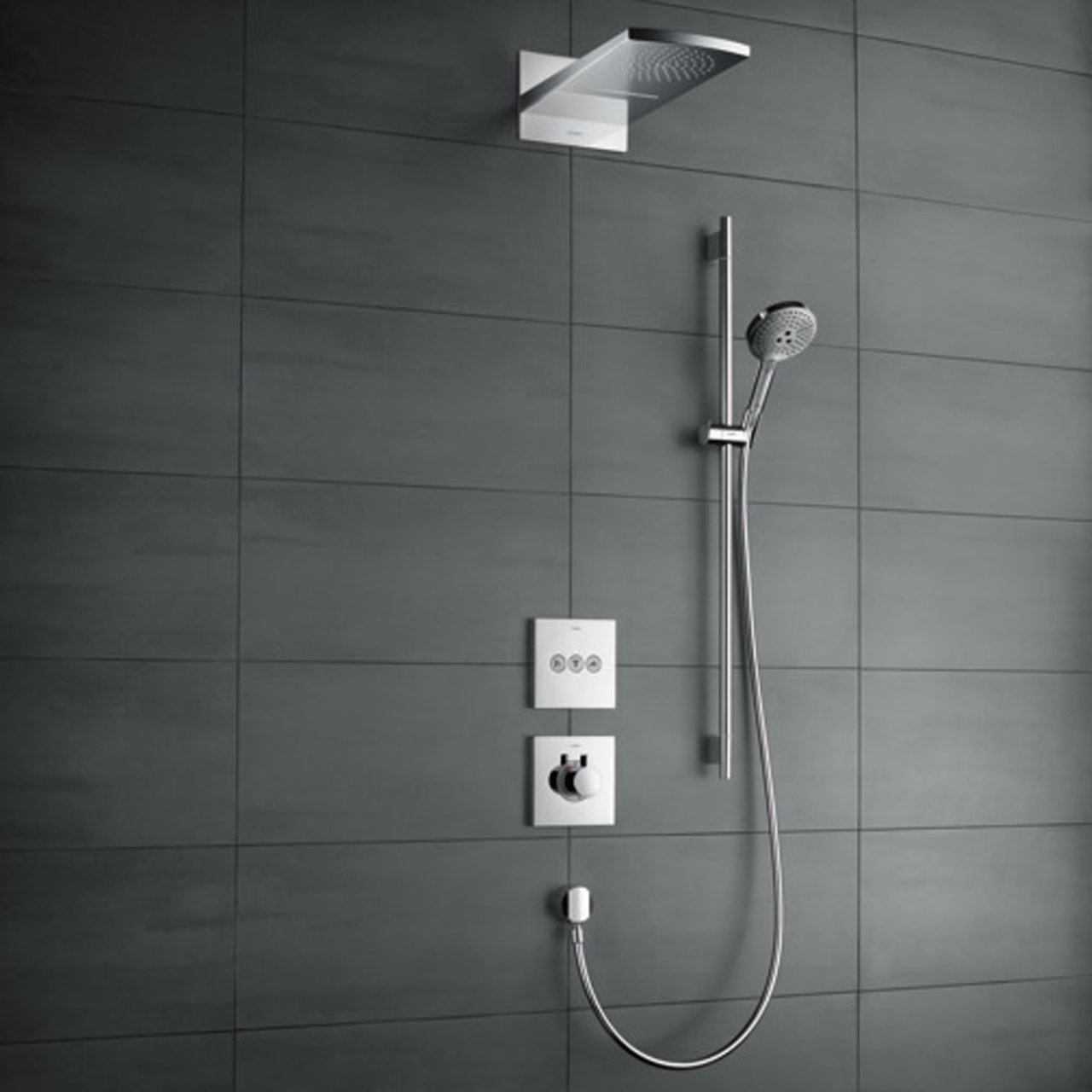 Hansgrohe Showerselect S Thermostat-Duscharmatur: Unterputz, für 3 Verbraucher, Chrom glänzend
