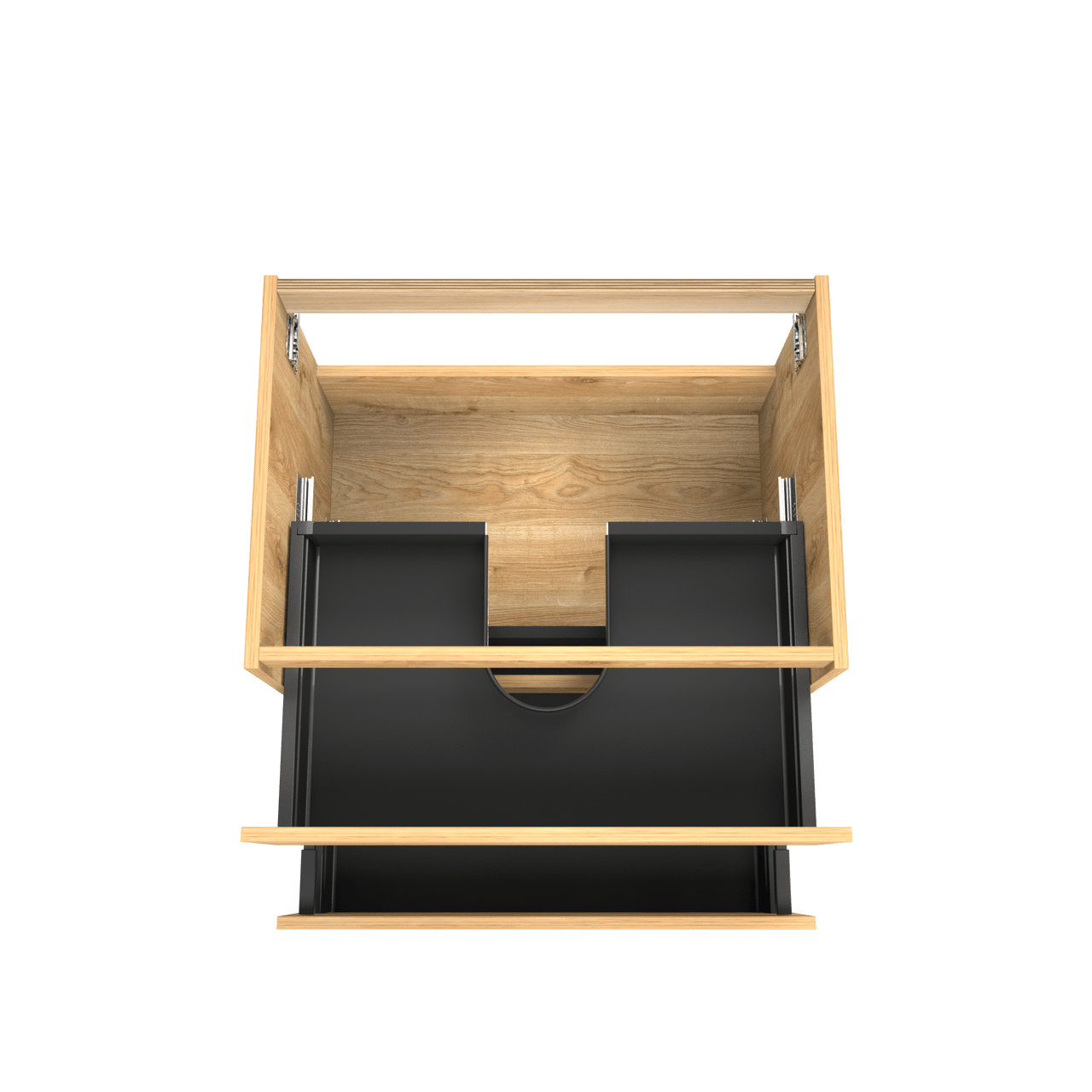 Balmani Lucida meuble sous-lavabo suspendu 75 x 55 cm chêne brut 2 tiroirs