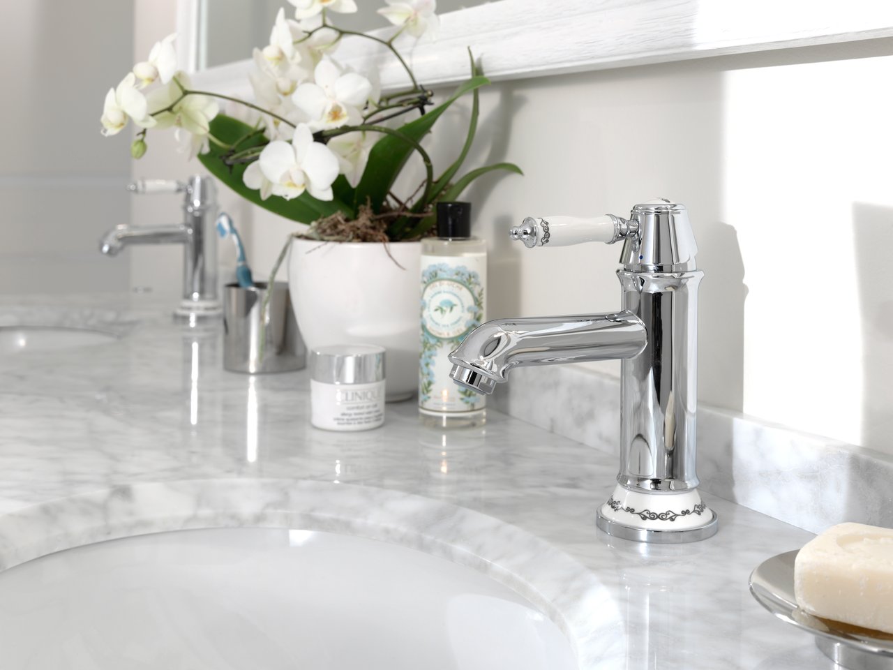 Blaufoss Ceralinas robinet de lavabo chrome brillant