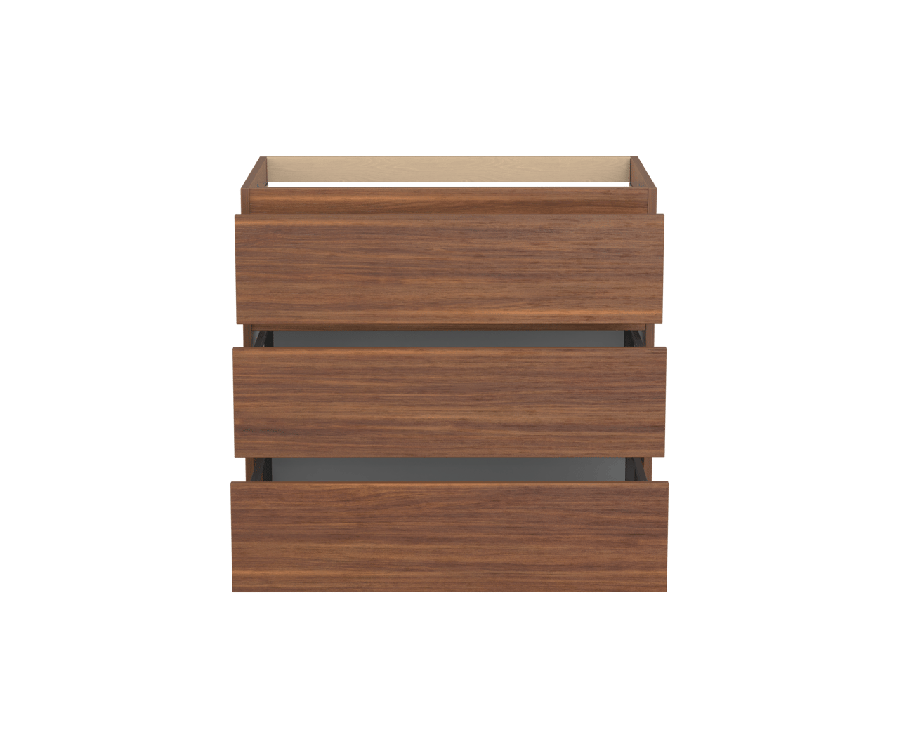 Balmani Lucida staand wastafelonderkast 90 x 55 cm Amerikaans notenhout 3 lades