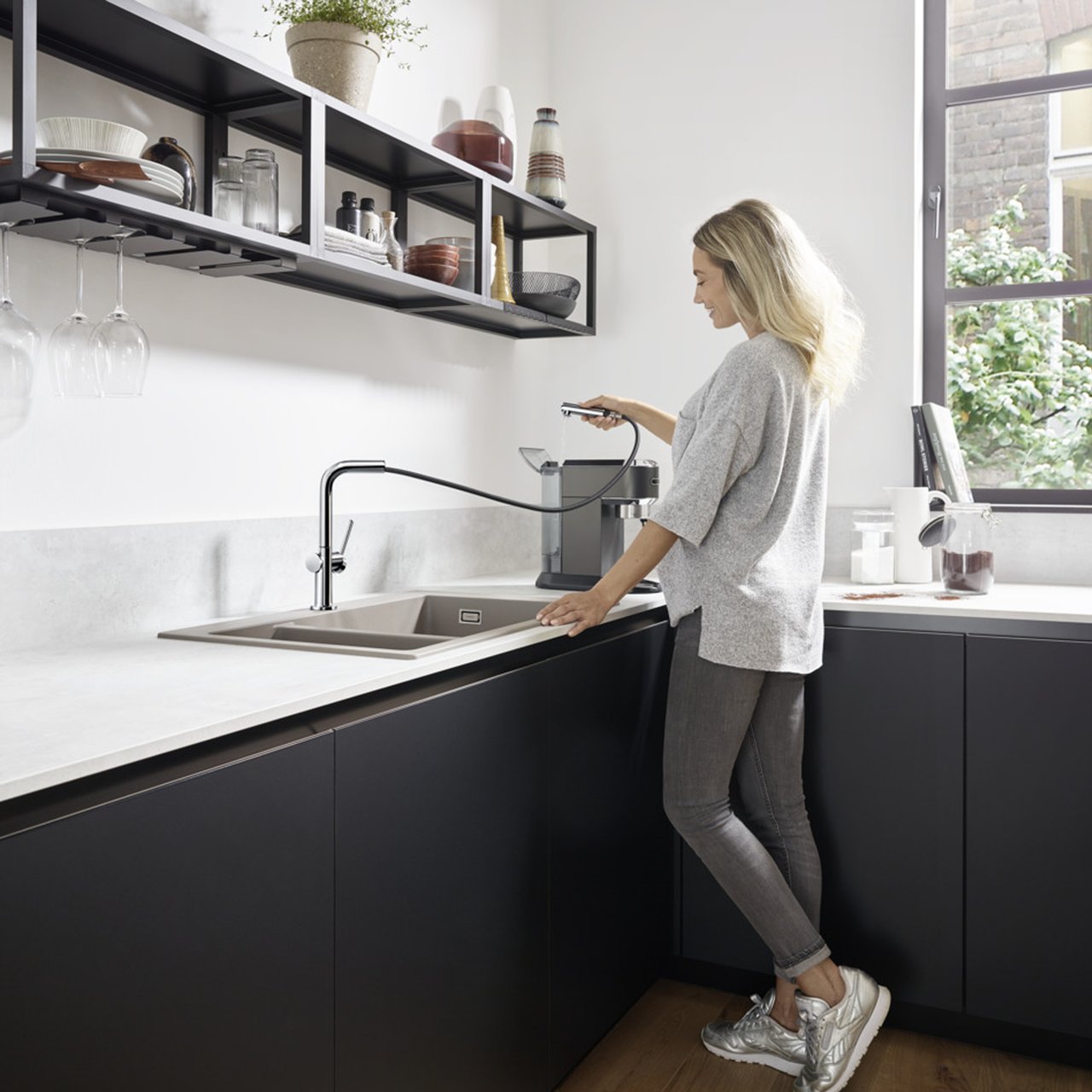 Hansgrohe Talis M54 270 keukenkraan met uittrekbare handdouche chroom