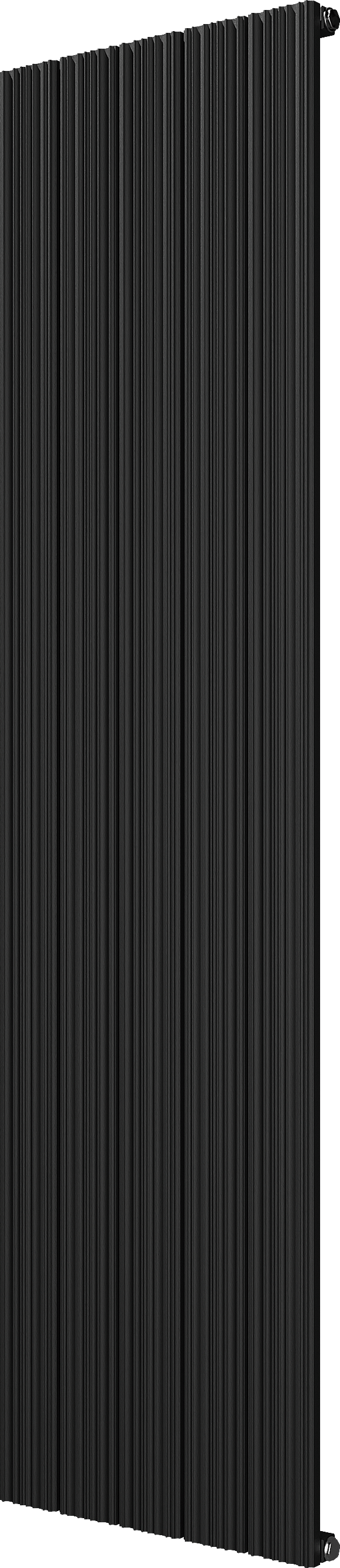 Vipera Mares enkele handdoekradiator 47 x 180 cm centrale verwarming mat zwart zij- en middenaansluiting 1315W