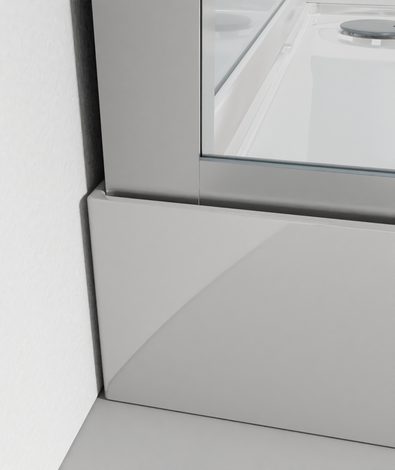 Luca Varess Talan cabine de douche avec portes coulissantes 80 x 80 cm verre transparent profil chrome mat