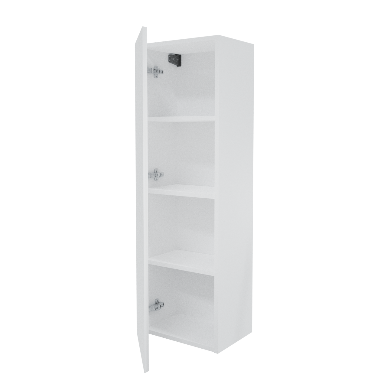 Storke Edge zwevende badkamerkast mat wit 40 x 30 x 125 cm