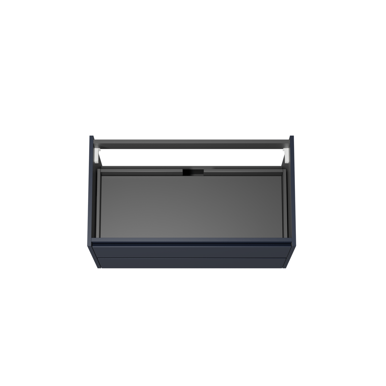 Storke Seda zwevende wastafelonderkast 95 x 52 cm Nachtblauw 2 lades