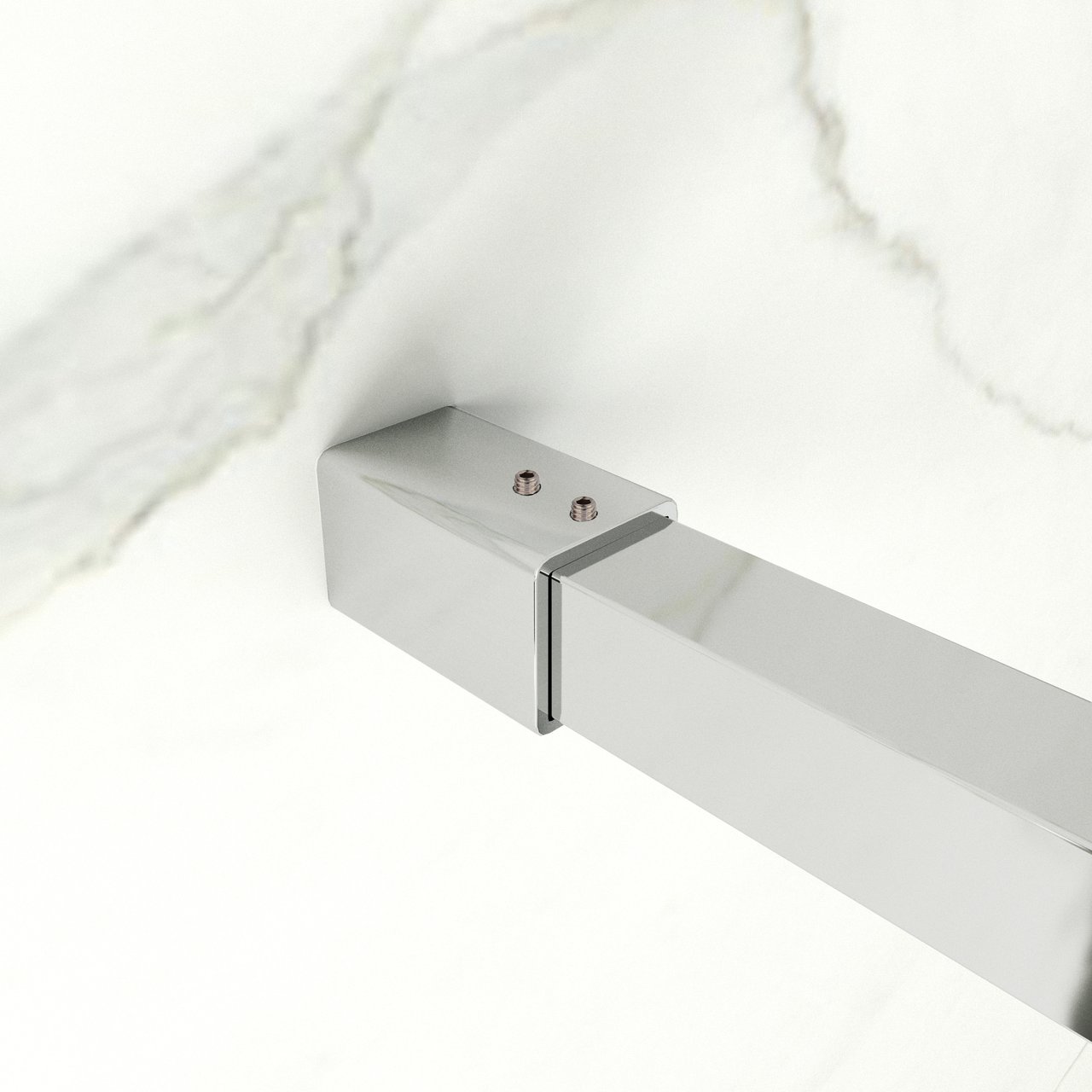 Balmani Modular inloopdouche 130 x 200 cm helder glas glanzend chroom profiel