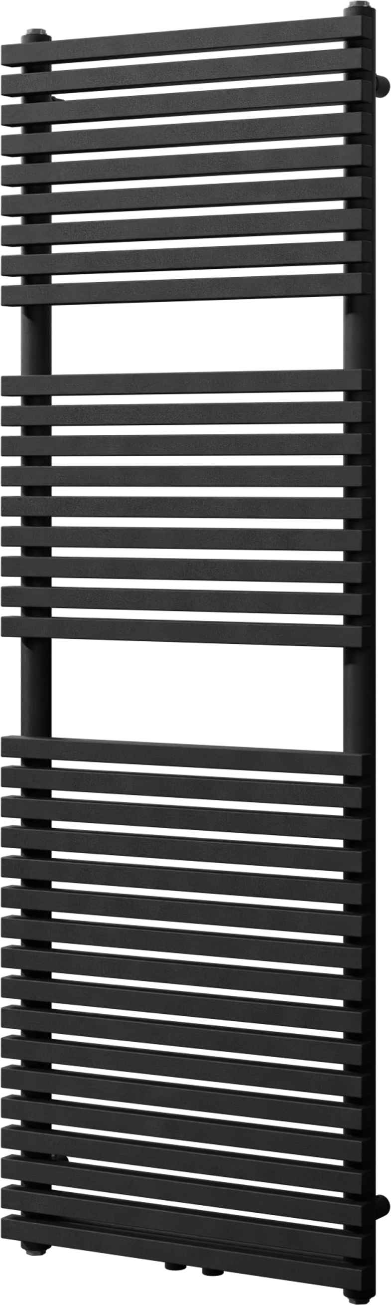 Vipera Vesuvio sèche-serviettes Simple 50 x 150 cm chauffage électrique noir mat raccordement latéral et central possible 800W, résistance incluse