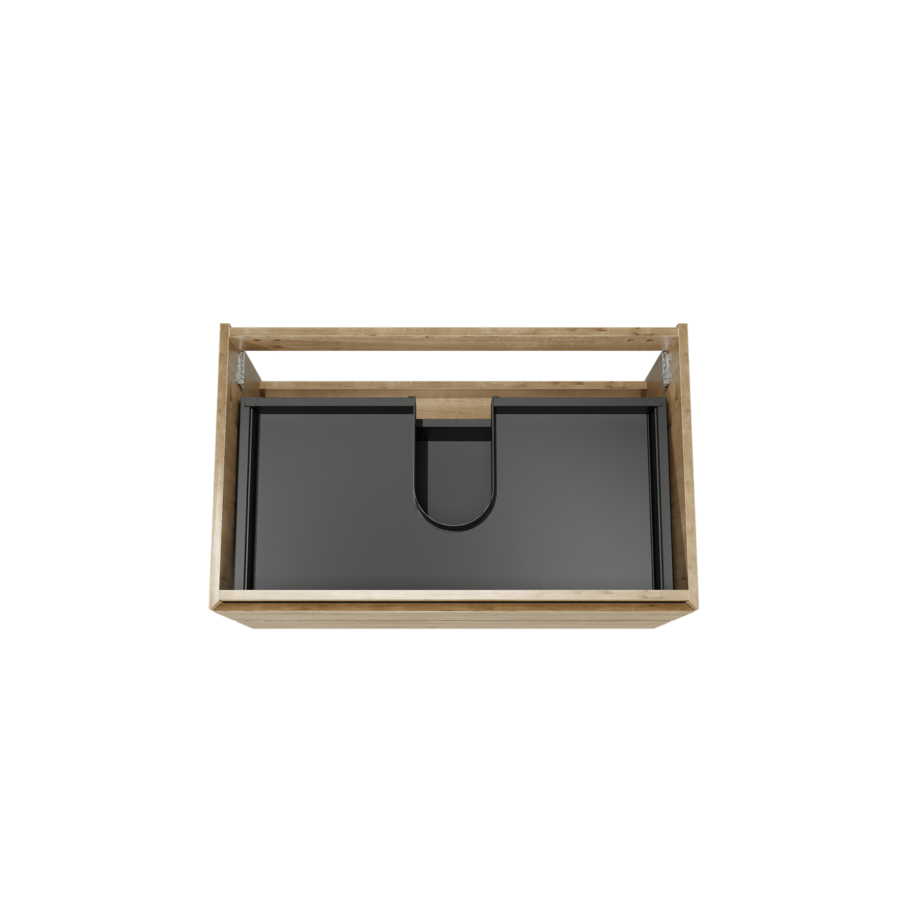 Balmani Mitra meuble sous-lavabo suspendu 90 x 55 cm chêne brut 2 tiroirs