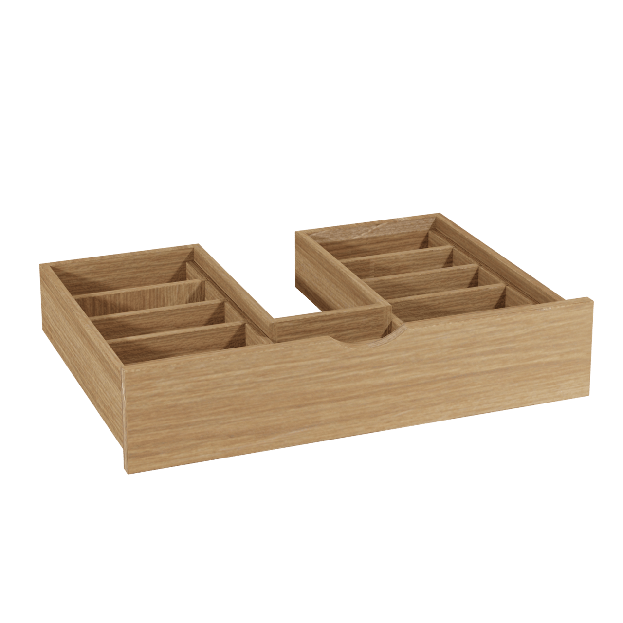 Balmani Legno séparateur de tiroir chêne vieilli 67,5 cm