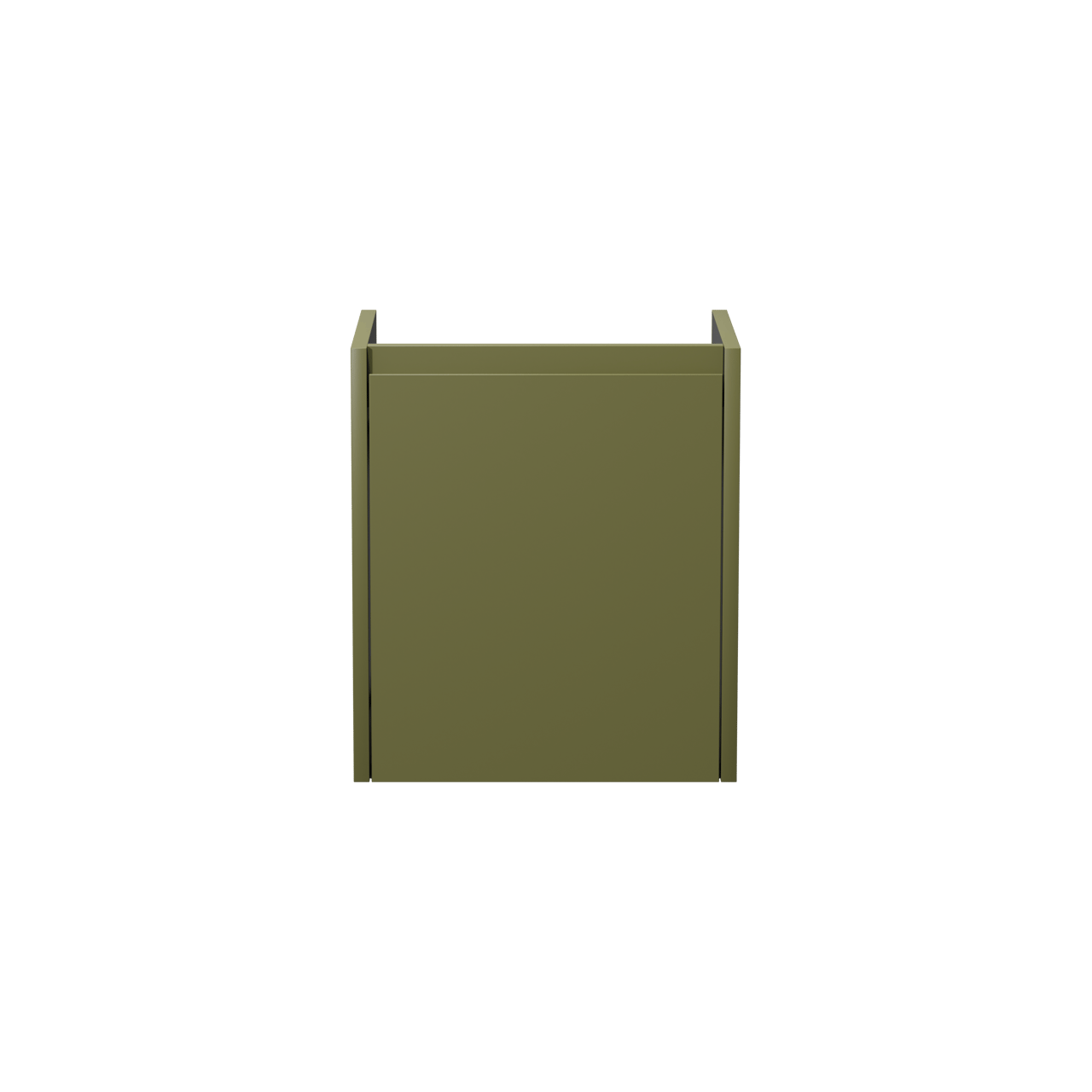 Storke Seda hängender Waschbeckenunterschrank: 45 x 35 cm, Olivgrün, mit Tür