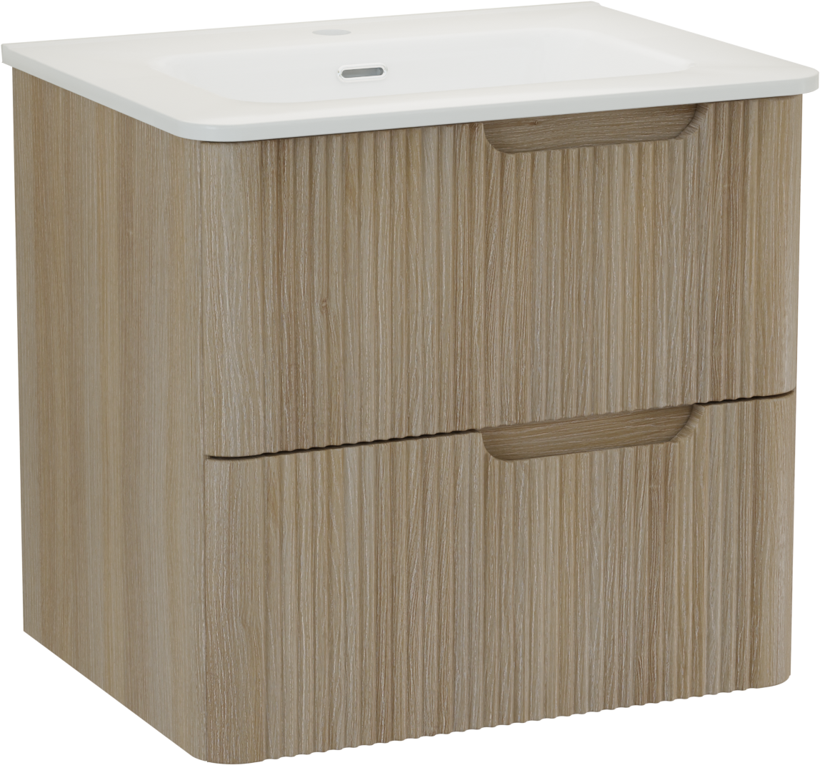 Linie Curvo badkamermeubel met Baro Curvo wastafel