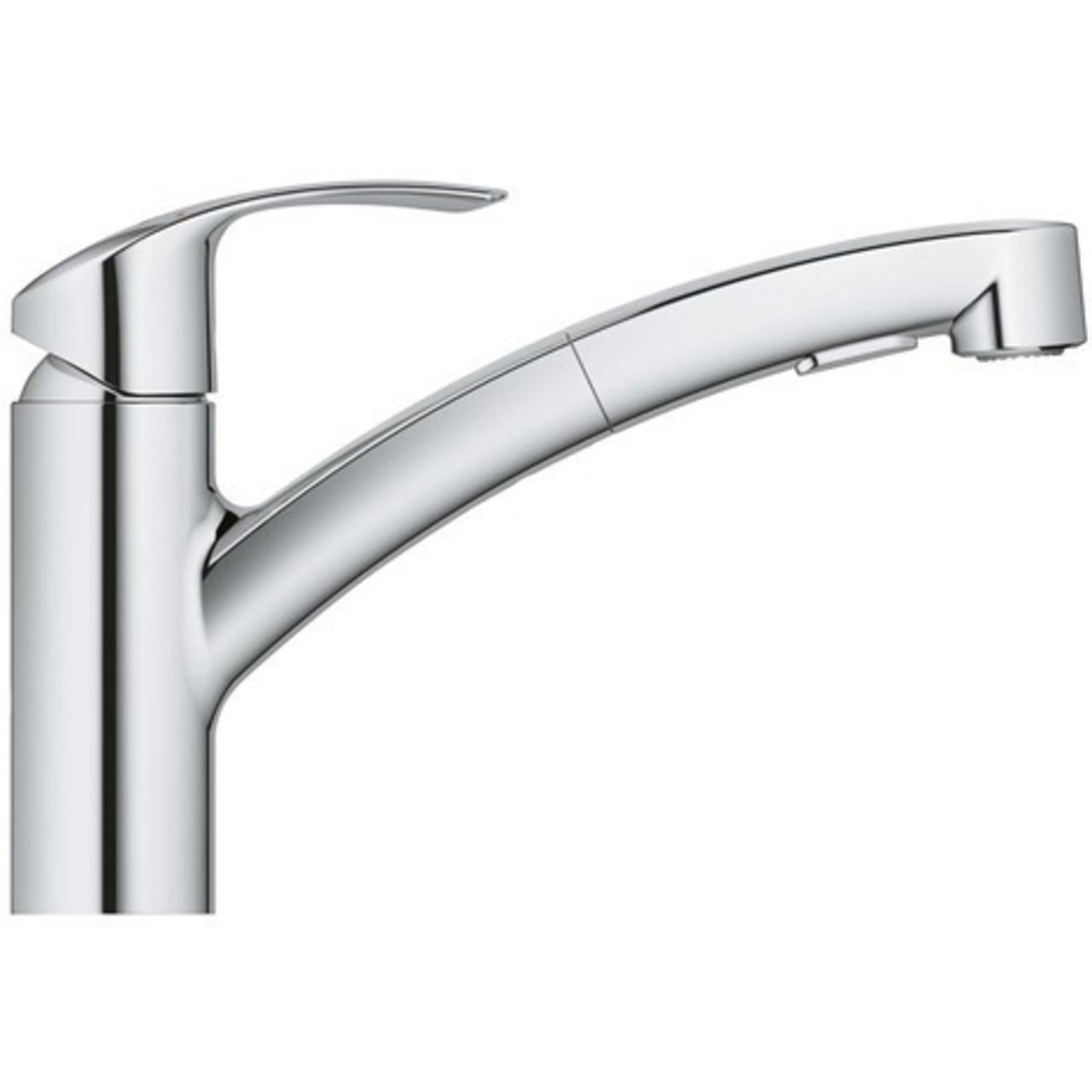 Grohe Eurosmart keukenkraan met uittrekbare handdouche glanzend chroom