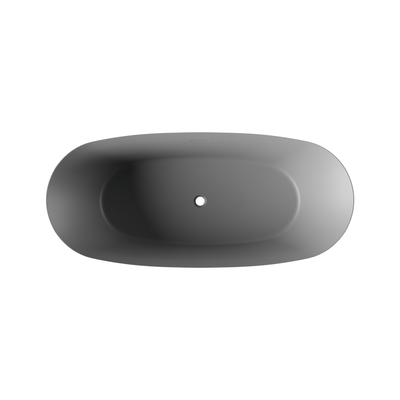 Luca Varess Sutilo baignoire îlot 170x75cm acrylique grise mat