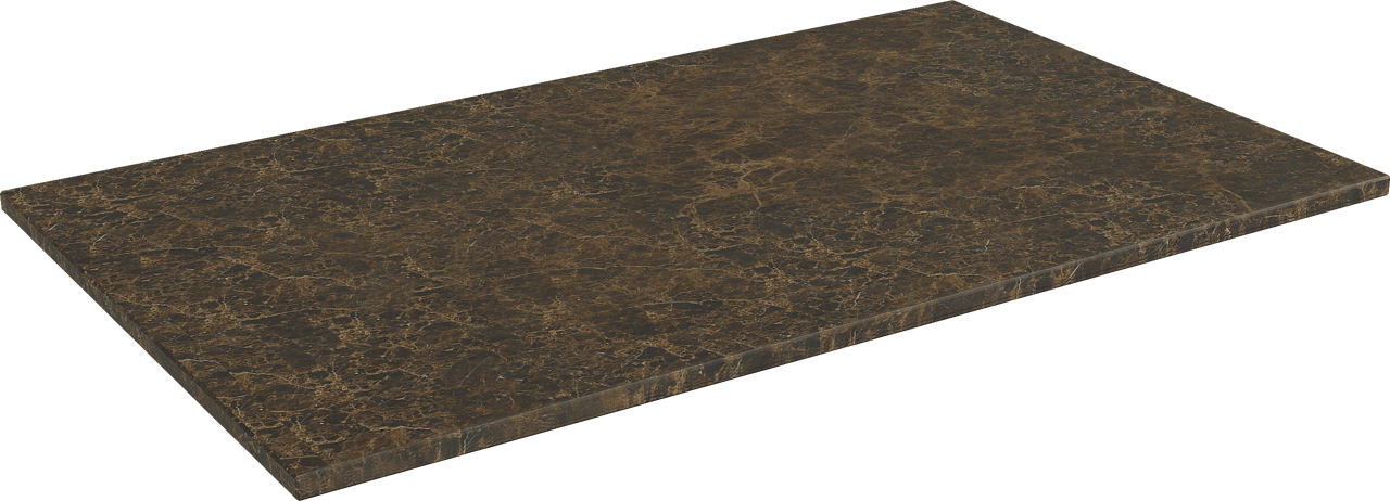 Balmani Stretto enkel wastafelblad Dark Emperador marmer 90 x 55 cm