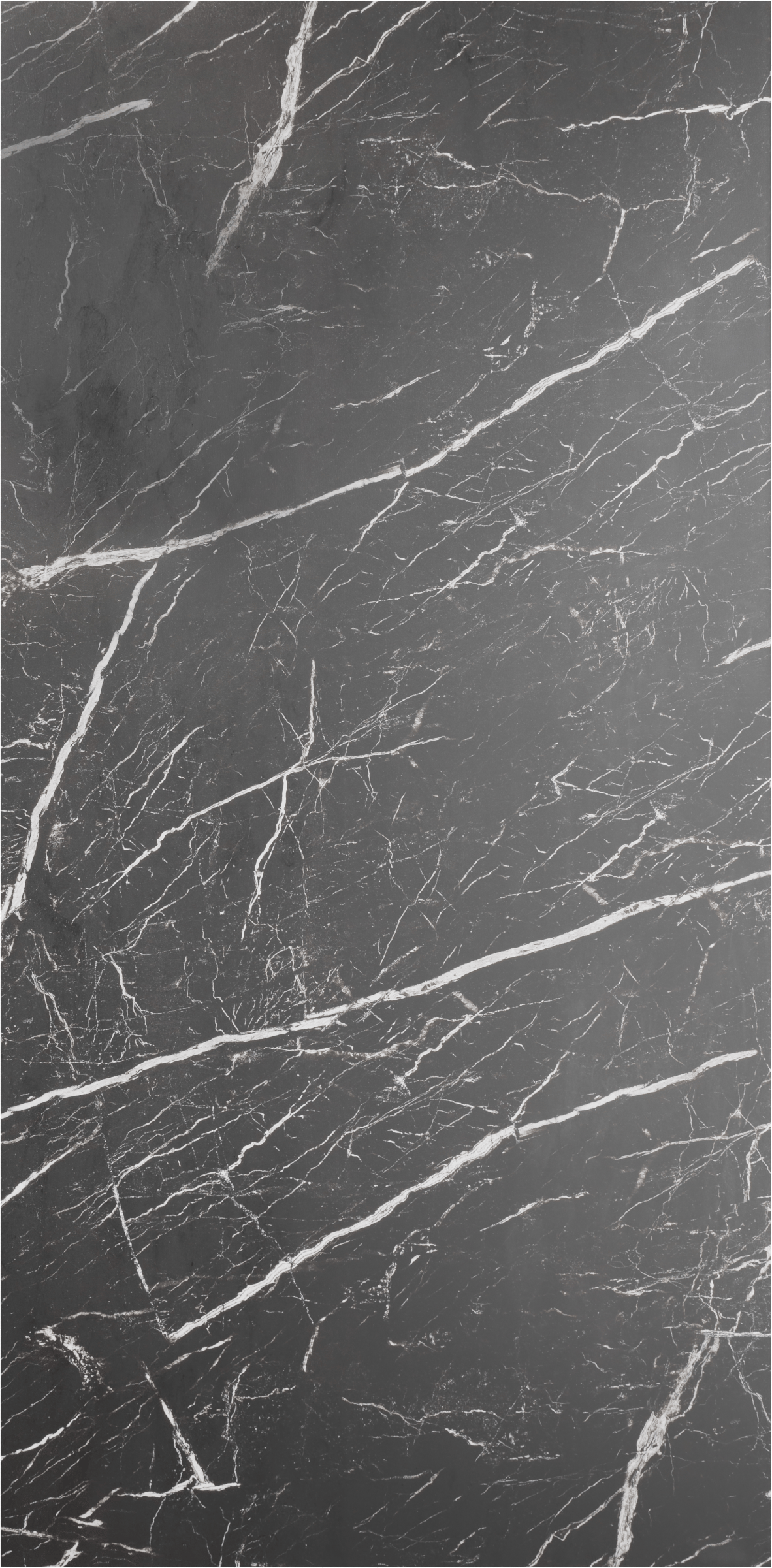 Luca Varess Artdeco Duschrückwand: 120 x 244 cm, Alu-Komposit, Schwarze Marmoroptik