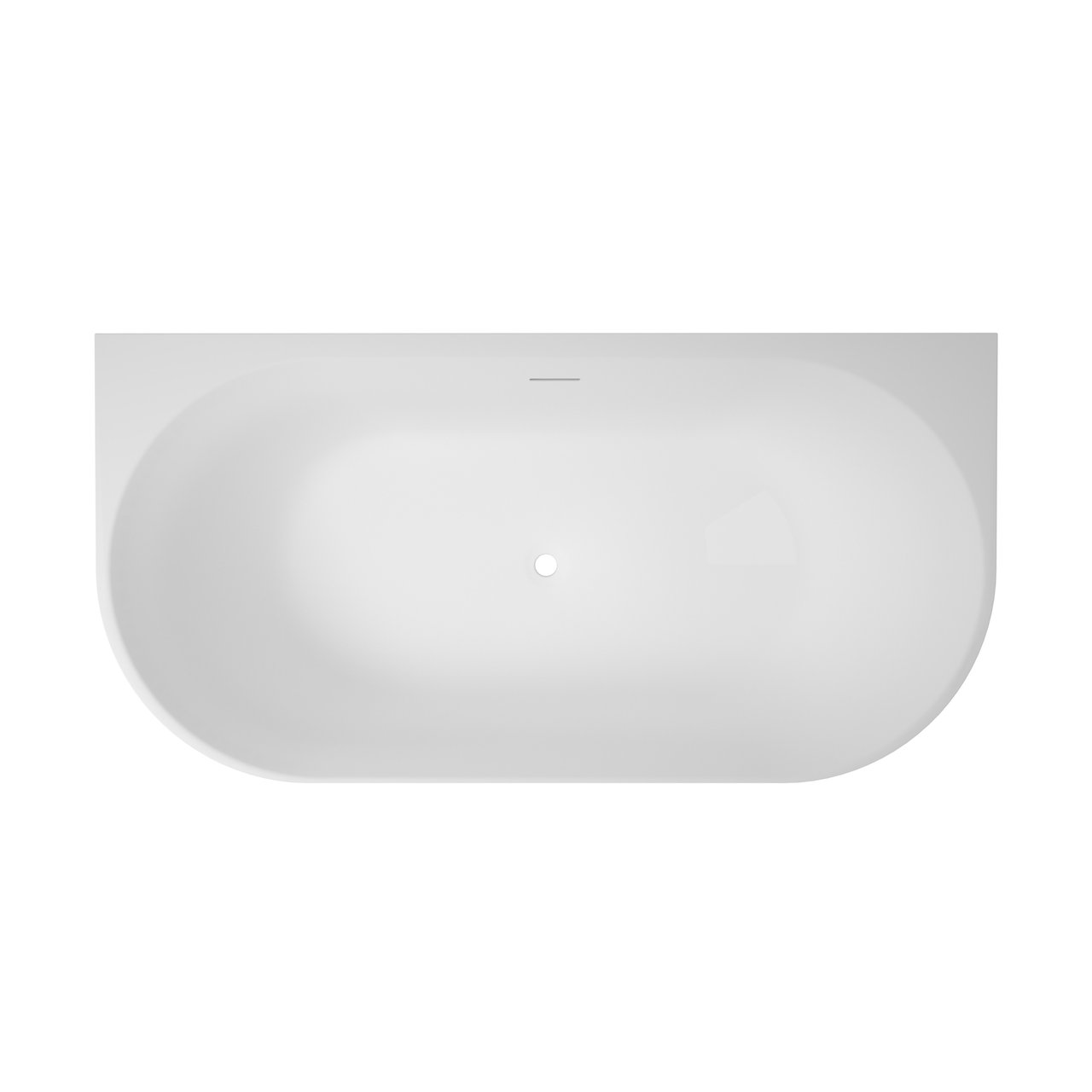 Luca Varess Otello baigNoire semi-îlot double 170 x 80 cm acrylique Noir Mat