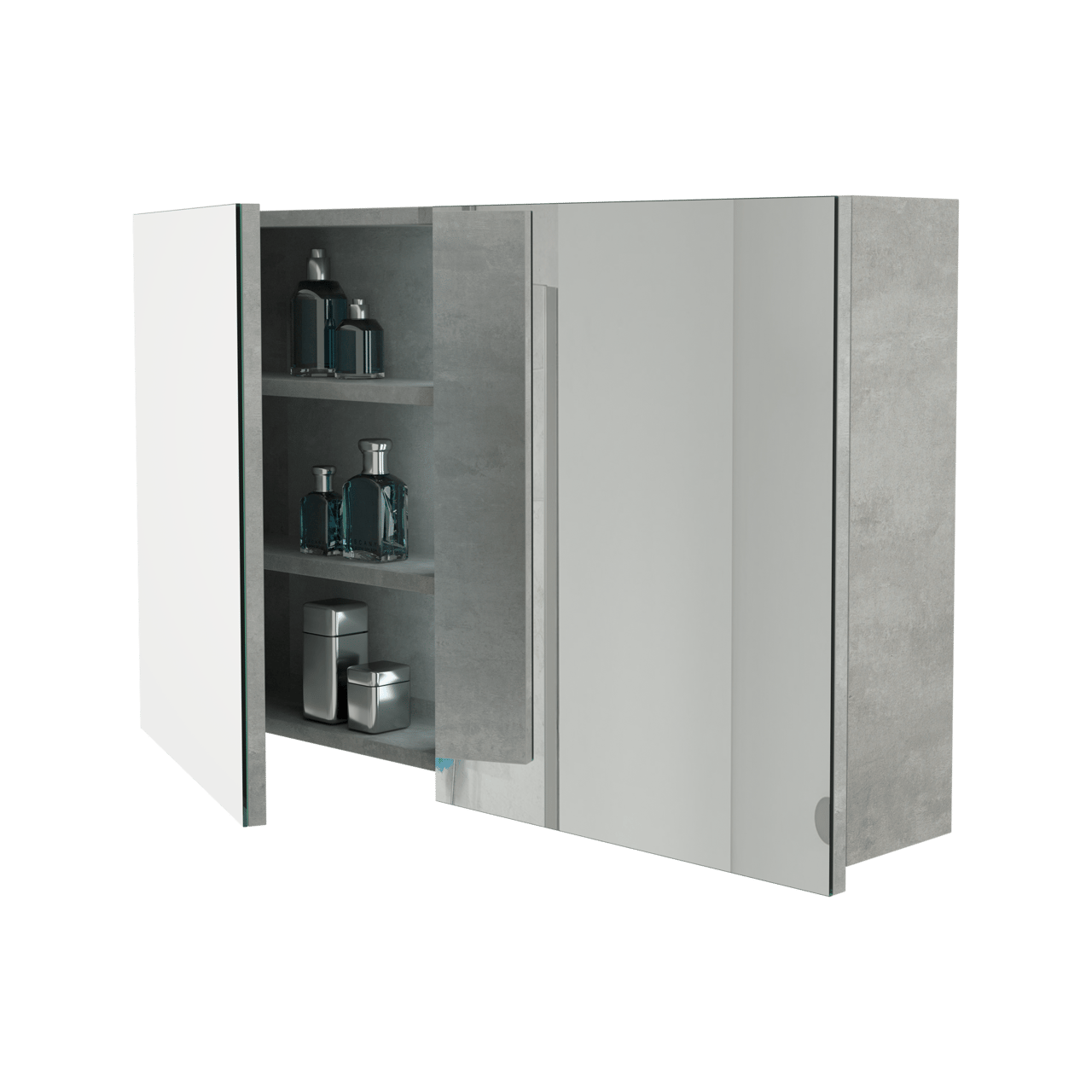 Storke Beta spiegelkast 100 x 60 cm beton zilvergrijs