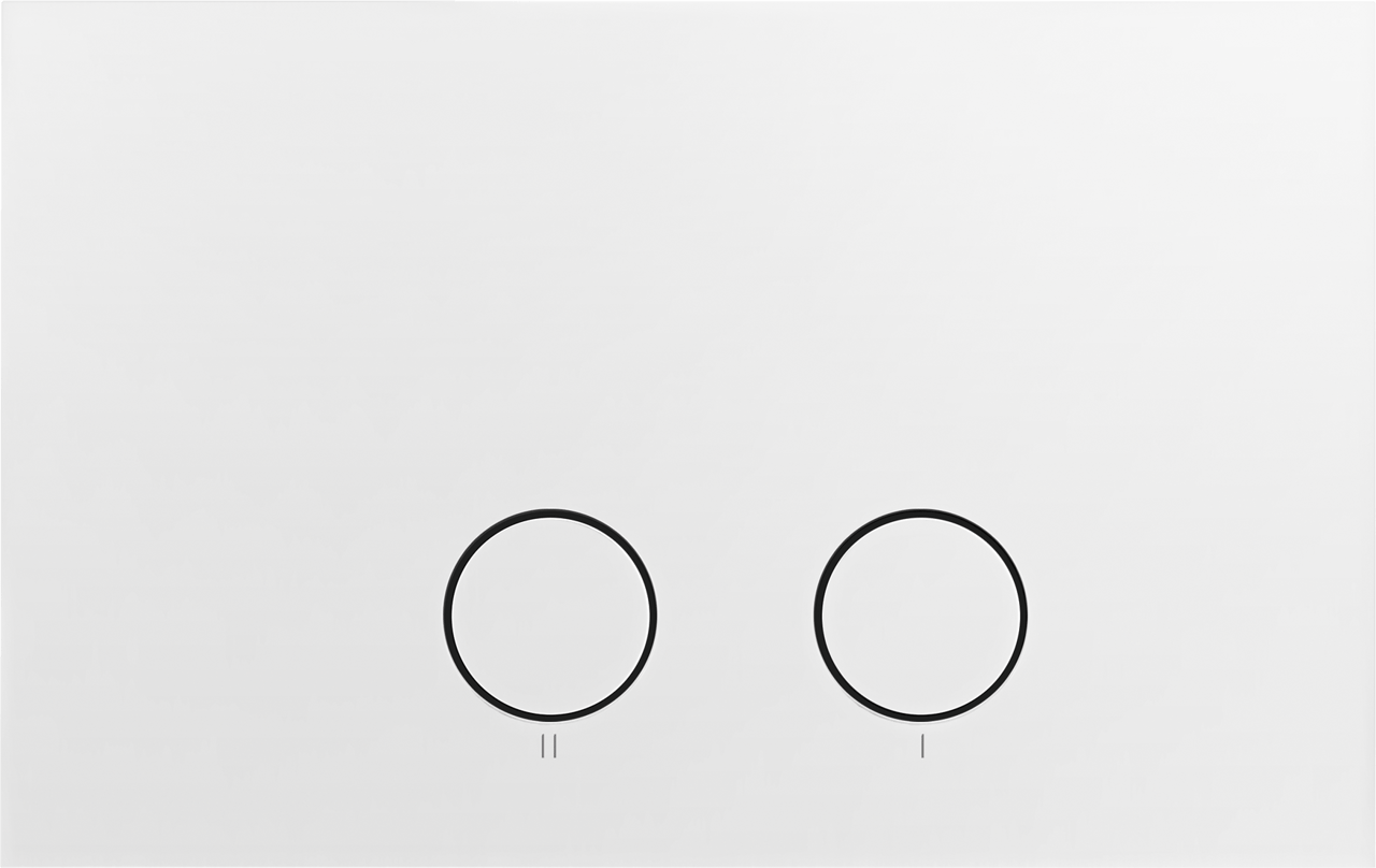 Perola Betätigungsplatte: Weiß Matt, für UP320 oder UP720 Spülkasten