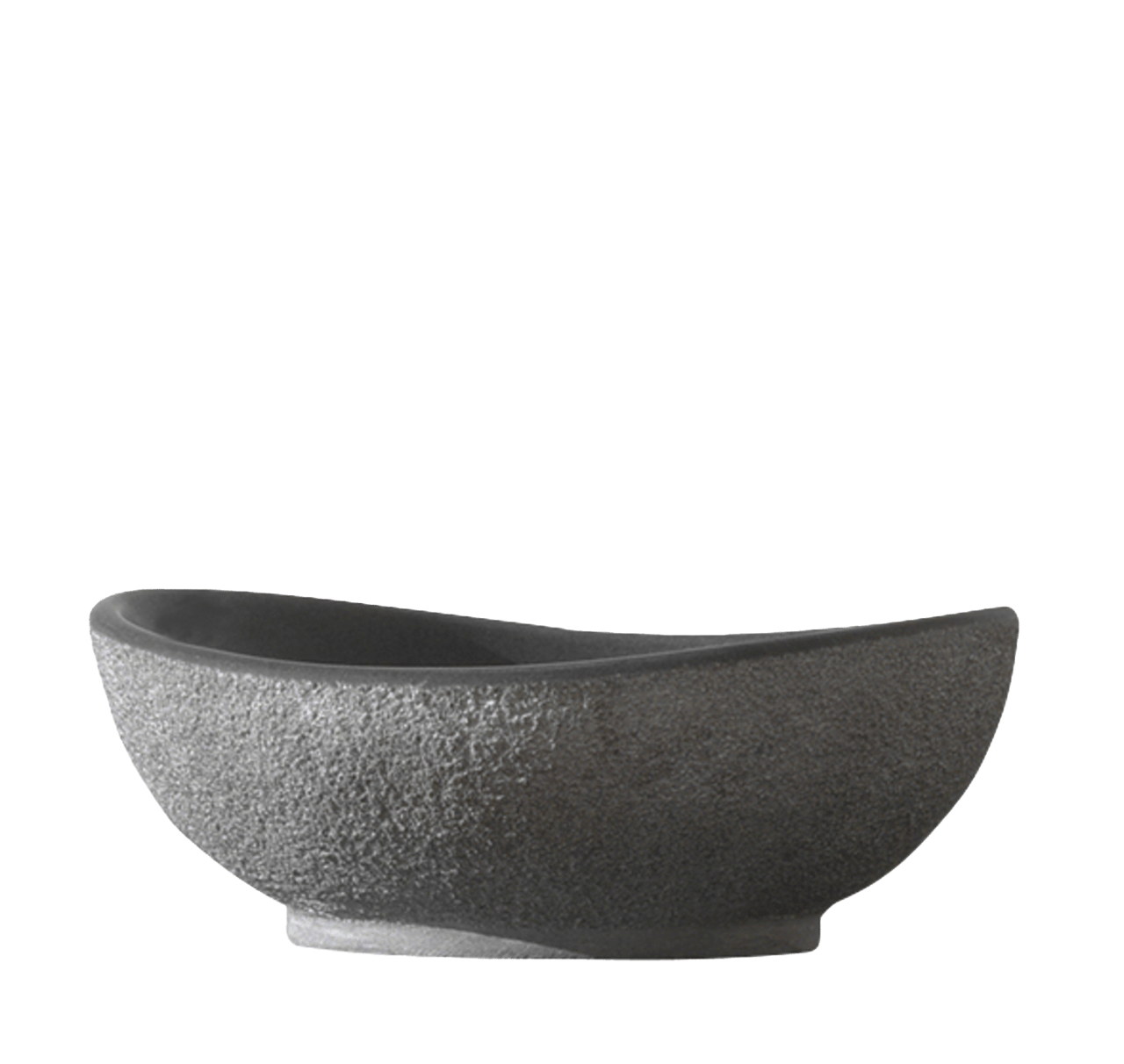 Balmani Denza Due Aufsatzwaschbecken: polierter und gehämmerter Granit, oval, 40 x 34 cm