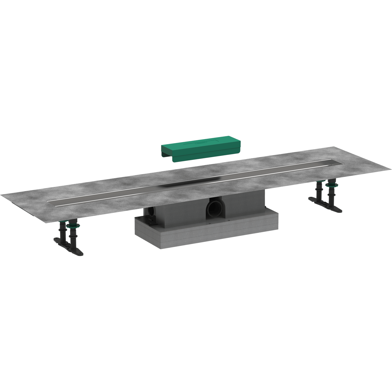 Hansgrohe uBox Standard installatieset voor douchegoten 100cm voor Raindrain Match of Rock