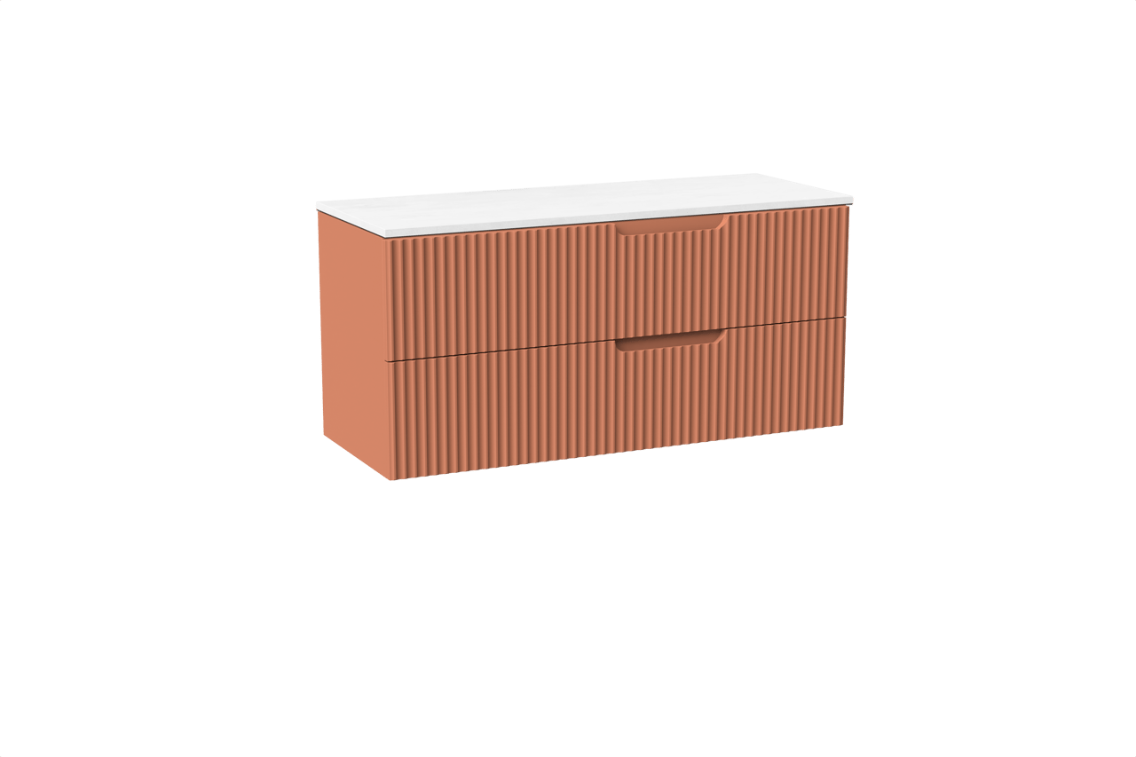 Linie Ribbo Badmöbel mit Lado Waschtischplatte für Aufsatzwaschbecken