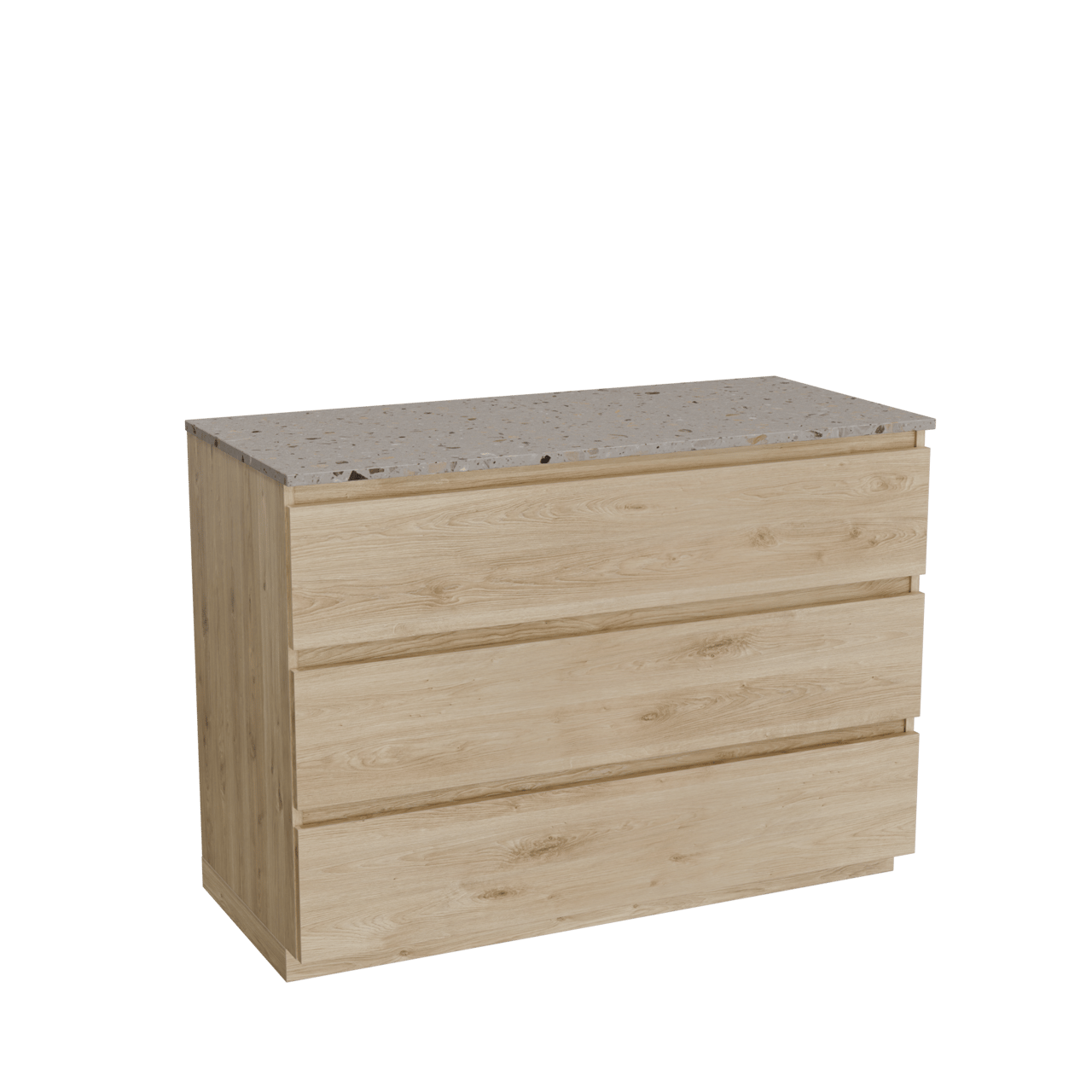 Balmani Lucida Badmöbel mit Stretto Waschtischplatte für Aufsatzwaschbecken