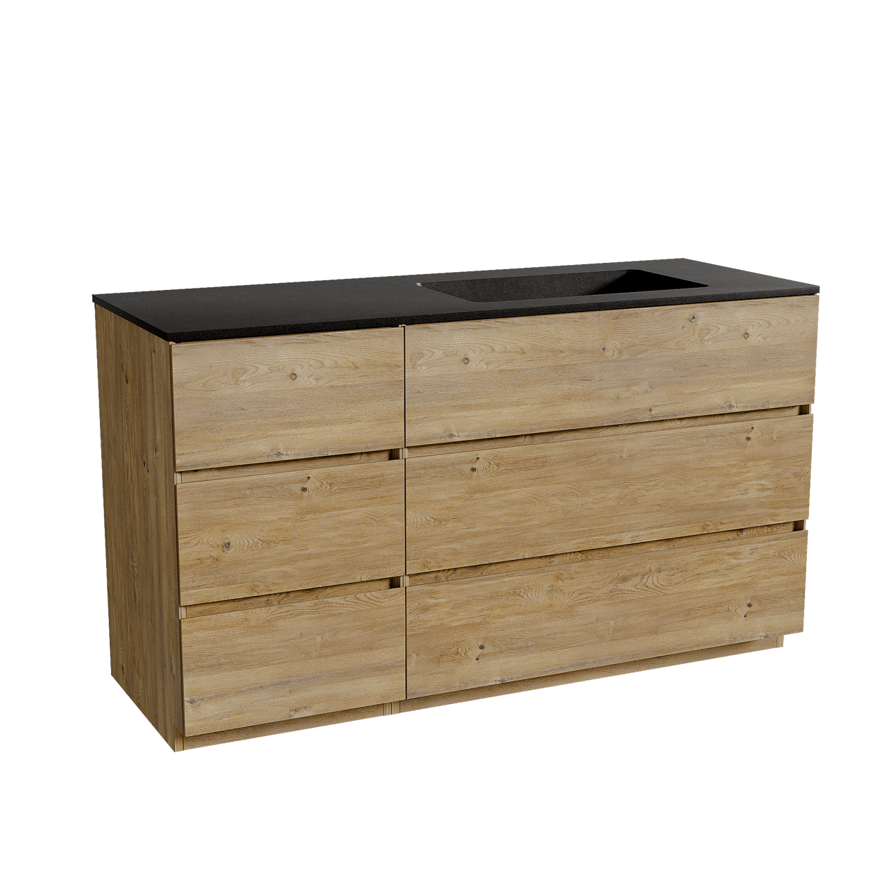 Storke Edge meuble salle de bains avec plan vasque Scuro