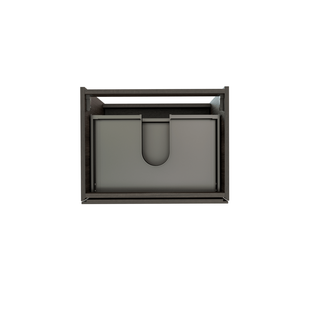 Storke Edge staande wastafelonderkast 60 x 46 cm donkere eiken 3 lades