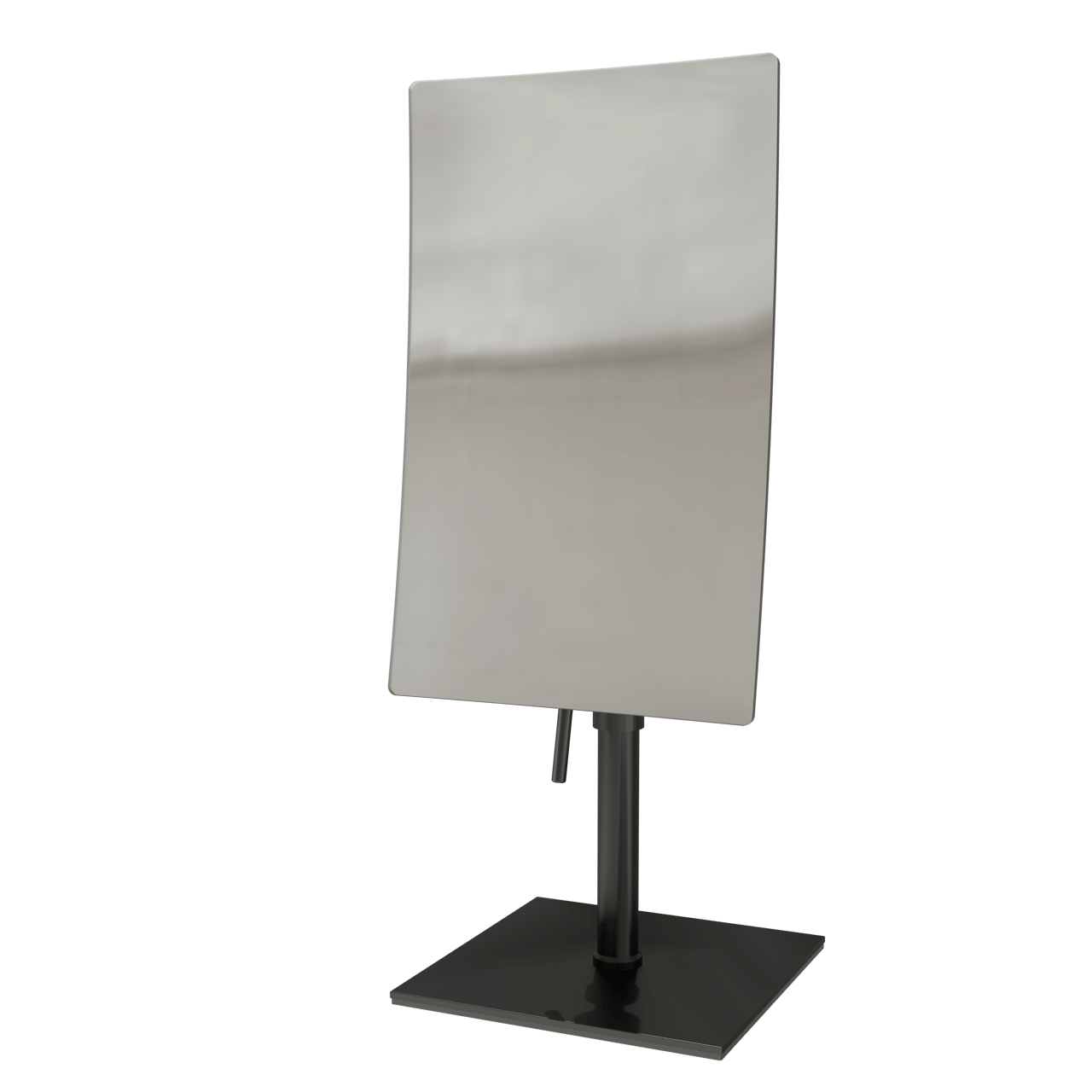 Blaufoss Make-up-Spiegel rechteckig schwarz matt stehend, 21 x 13 cm