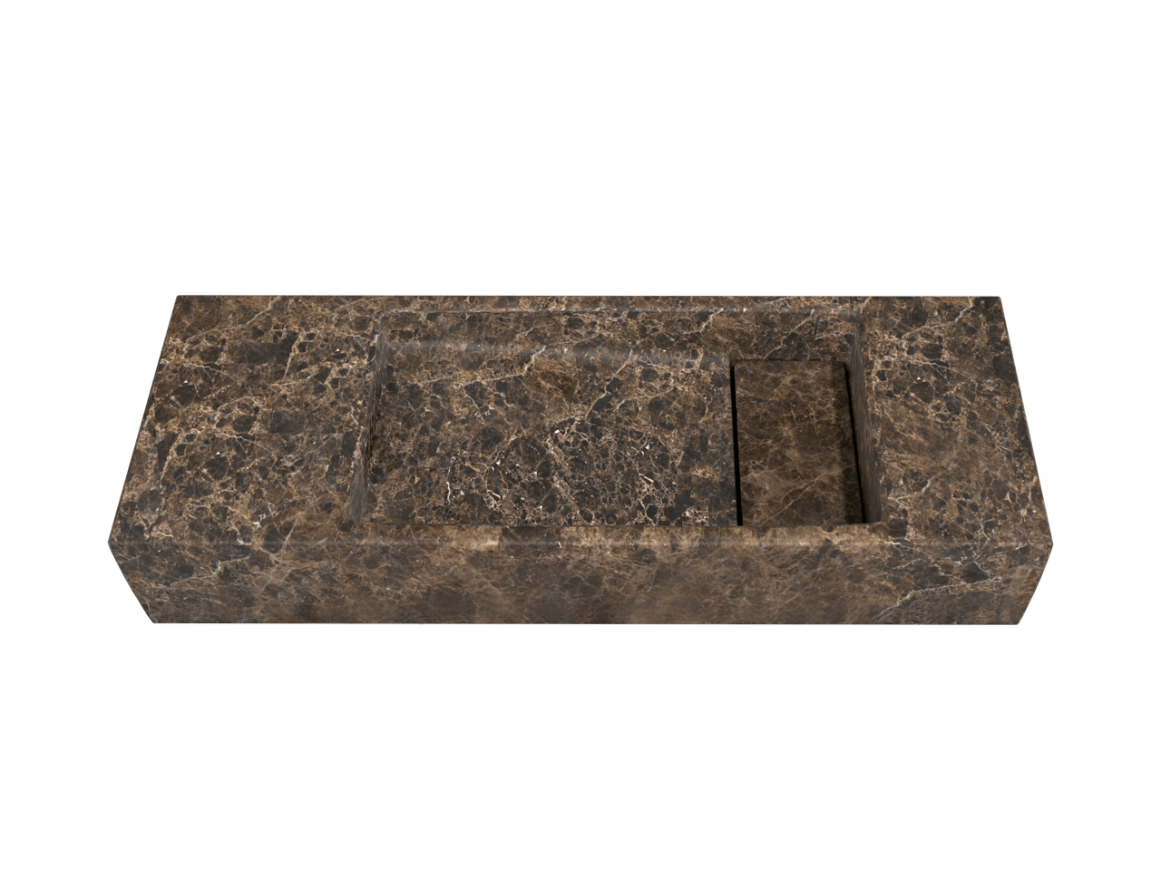 Balmani Mood lave-mains 55 x 20 cm Marbre Dark Emperador