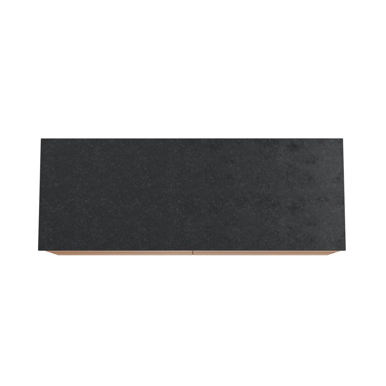 Balmani Mitra meuble salle de bains suspendu 150 x 55 cm teck avec Stretto tablette simple ou double en granit noir