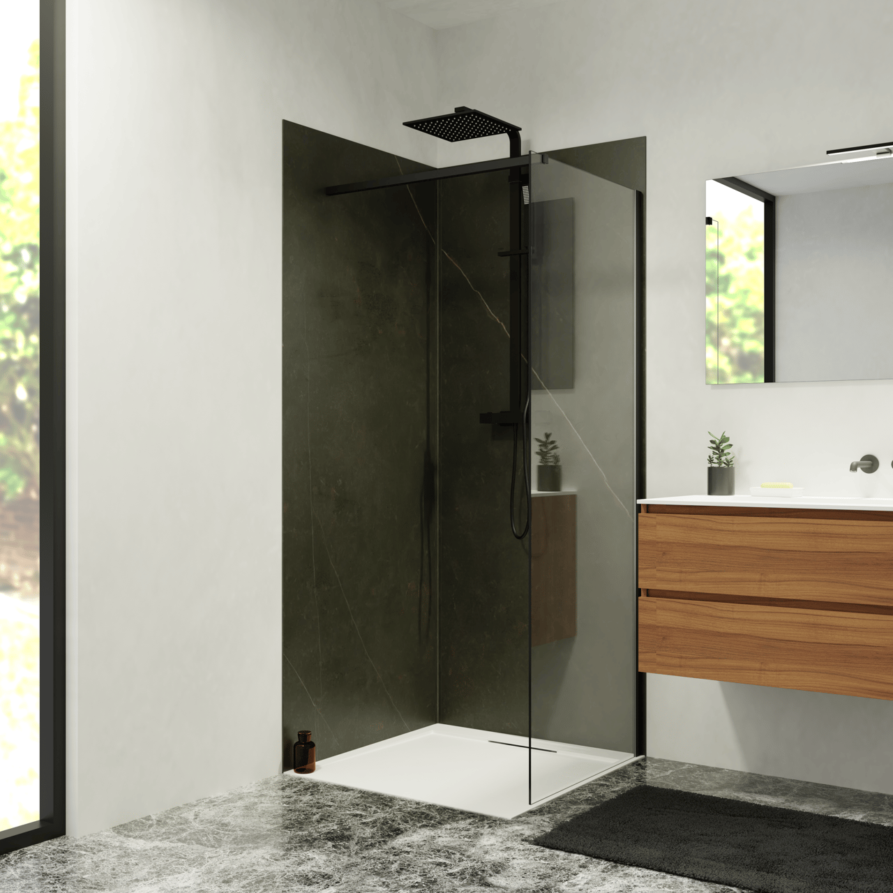 Balmani Studio douchewandpaneel 90 x 220 cm keramiek Calatorao