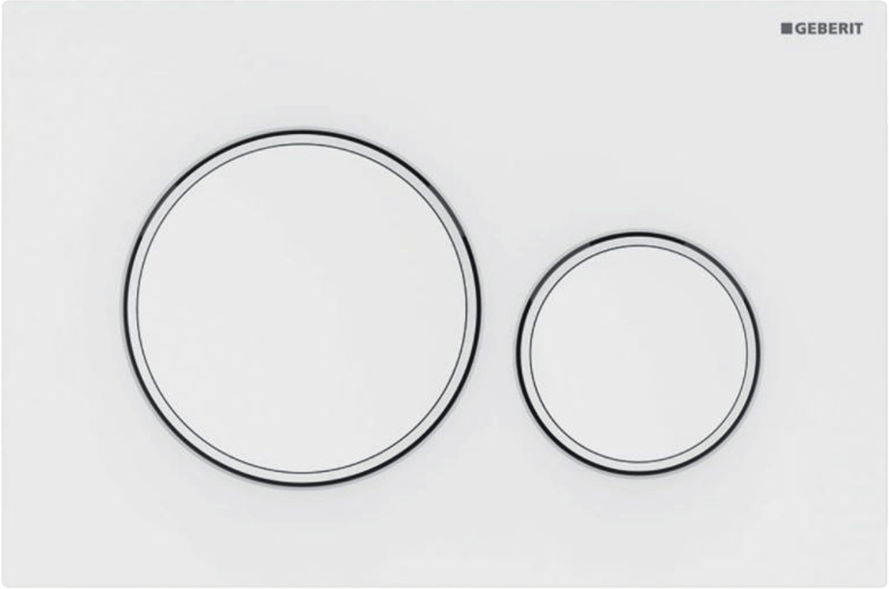 Sigma20 bedieningspaneel Mat Wit voor UP320 of UP720 inbouwreservoir