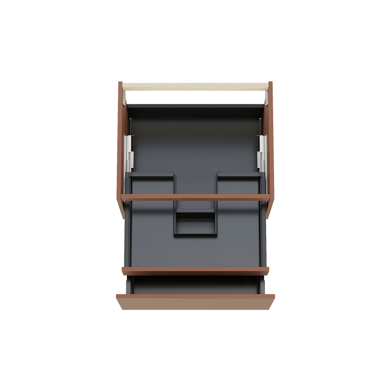 Balmani Sfera zwevende wastafelonderkast 67,5 x 55 cm Cotto 2 lades