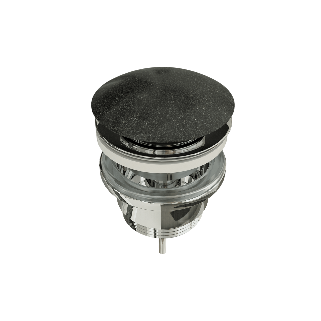 Balmani Click Curved Ablaufventil, verriegelbar, Granit