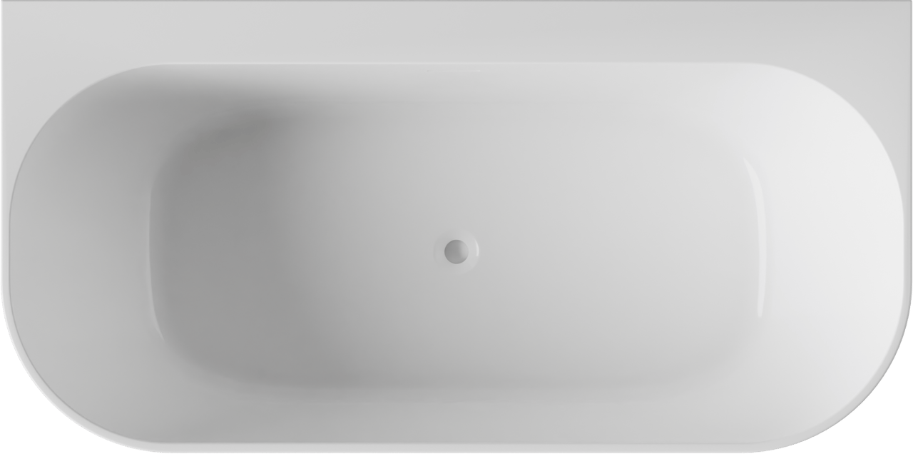 Luca Varess Laguna halfvrijstaand bad airmassage met LED 170 x 85 cm acryl Hoogglans Wit