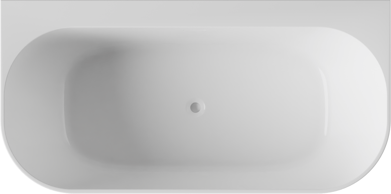 Luca Varess Laguna halfvrijstaand bad airmassage met LED 170 x 85 cm acryl Glanzend Wit